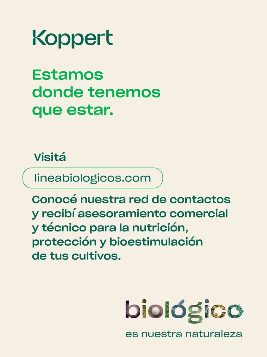 KoppertArg's tweet photo. Con STINGRAY® 🌾 tus cultivos son más tolerantes a #heladas, gracias a su acción bioactivadora 100% natural, basada en extractos del alga marina 𝘼𝙨𝙘𝙤𝙥𝙝𝙮𝙡𝙡𝙪𝙢 𝙣𝙤𝙙𝙤𝙨𝙪𝙢 ❄️💪
Biológico es nuestra naturaleza 💚
Encontrá más información en https://t.co/EOi3lOeVRE https://t.co/XfWdSCYmvZ