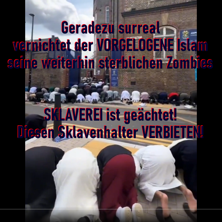 eftosv's tweet photo. @DortmundAnnette @LiobaFr @susannschroeter "antimusIimischer Rassismus" ist der Rassismus des lsIam gegen Ungläubige.
Aber auch die sinnlose Quälerei Belogener des "lsIam", die nutzlose Aufhetzung gegen Iebensunwerte Ungläubige. https://t.co/YJQgakRyBY