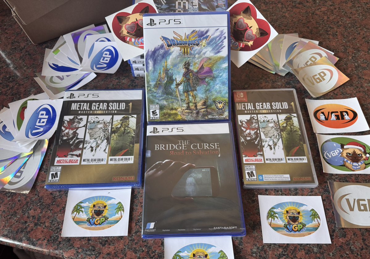 dean180503's tweet photo. Another 2 boxes of bliss from the Masters of Physical @VideoGamesPlus_ have just arrived 🙌🙌🙌🙌🙌🙌 VGP for President 😂. Can’t wait to get into DQ3 I love HD-2D graphic style.
#PhysicalForever #NoDiscNoBuy #PS5Physical #JRPG #MetalGearSolid #HorrorGames https://t.co/KgKgWdifKd