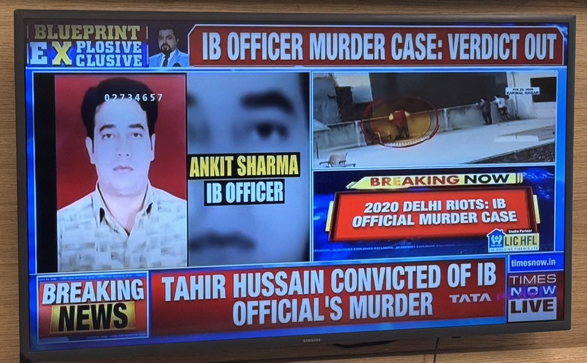 JaipurDialogues's tweet photo. Finally Ankit Sharma gets Justice 

Tahir Hussain The Jihadi Blue eyed Boy of AAP is convicted of his Murder https://t.co/ipPqZ4NCAm