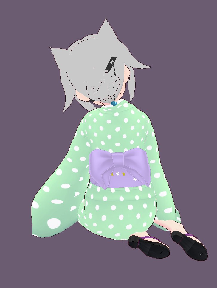 konamilk3's tweet photo. お友達のアリンちゃんに仕立ててもらったぬい服の浴衣をモチーフにしていますよ～ https://t.co/OYVwfs67D5