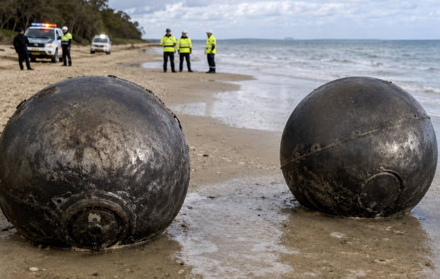 TendenciasCheck's tweet photo. "ESFERAS MISTERIOSAS":
Porque aparecieron seis esferas metálicas en Forrest Beach (Queensland, Australia) y la Agencia Espacial Australiana confirmó que son basura espacial: recipientes a presión de un cohete extranjero que reingresó desde la órbita.
🔎 Las encontraron pescadores de cangrejos. Miden el doble que una pelota de básquet.
☣️ Los bomberos actuaron con trajes para materiales peligrosos y perímetro de 50 metros: se temía que conservaran restos de hidracina, un combustible tóxico. Ya fueron declaradas seguras.
🛰️ Se las conoce como "space balls": están hechas de aleaciones de titanio con punto de fusión más alto que la temperatura de reingreso, por eso no se desintegran. Y si están vacías, flotan.
📈 Hay decenas de miles de fragmentos de basura espacial en órbita. Los rastreados por EE.UU. pasaron de 23.000 a 47.000 entre 2013 y 2024.
Todavía no se sabe de qué cohete ni de qué país vienen. 🌏