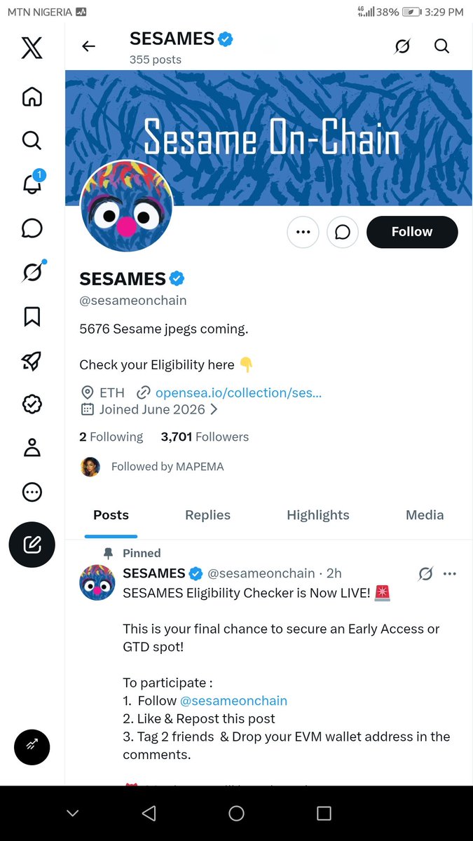 Salim75038's tweet photo. @Mapemaofweb3 @sesameonchain @mapemanftcircle Done mama

0x5445D029C9b77Ba7B927DA75C6dDC56B1DfA17Cc https://t.co/buBWORiOGR