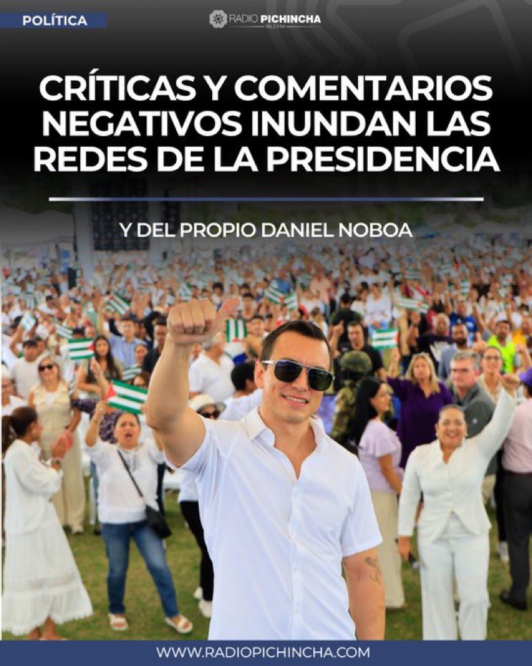 Drwandradee's tweet photo. LO DICHO! 
A pesar del gasto en publicidad del gobierno de Daniel Noboa, es tan fuerte la desaprobación a su gestión y apoyo a la REVOCATORIA, que recibe la mayoría de comentarios negativos. 
#NoboaTieneMiedo 
#LaRevocatoriaVaPorqueVA https://t.co/PeH9KsyVyt