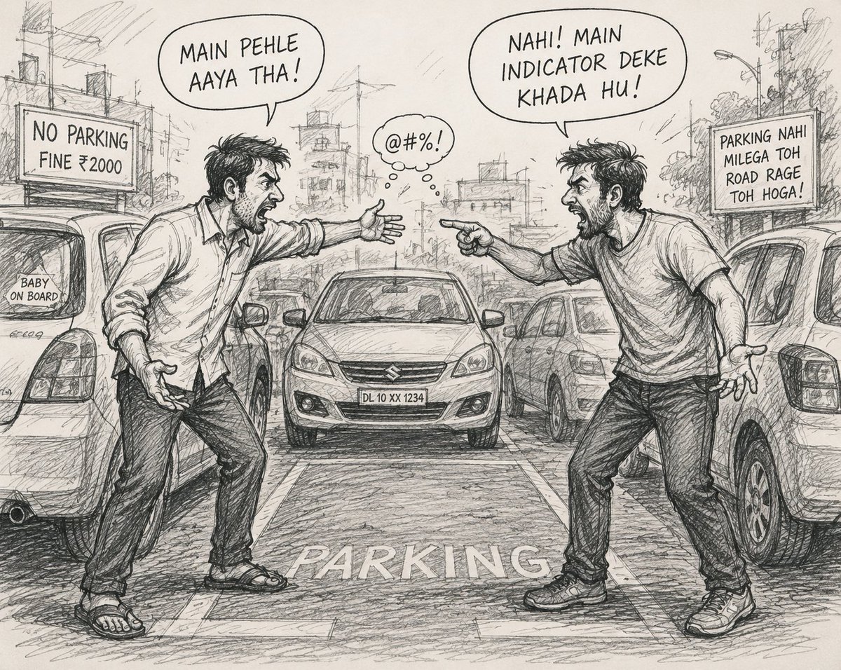 AquilaSME's tweet photo. Do you know 🤯

63% of Bengaluru car owners struggle to find a legal and safe parking spot 

major Indian cities can spend an average of 15-30 minutes daily just searching for parking.

road rage, parking issues, and FASTag deactivation are top 3 anxiety triggers 

#SOTEFIN