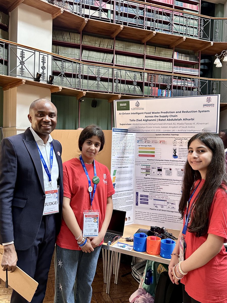 samtosin007's tweet photo. In a room of 500+ innovators from over 50 countries at the International Greenwich Olympiad in London, one thing was unmistakable—the future of AI is already being built, and it is globally distributed. As a judge in the AI category, I evaluated 12 high-impact innovations across health tech, fintech, sustainability, and environmental systems, each reflecting not just technical capability, but strategic thinking about real-world deployment. What became clear is that the next frontier of AI is not just about advancing models, but about applying intelligence where it drives measurable societal and economic value. Roles like this go beyond assessment—they sit at the intersection of talent identification, technology validation, and shaping the direction of emerging innovation ecosystems. As organisations and governments look to harness AI responsibly and at scale, the ability to recognise, guide, and elevate breakthrough ideas will define competitive advantage. The signal is clear: the next generation of global technology leaders is already here—and the opportunity is to build with them.
#ArtificialIntelligence #AILeadership #GlobalInnovation #EmergingTechnologies  #TechForGood #FutureOfWork #Sustainability #ClimateTech #HealthTech #FinTech #GlobalTalent #STEM #UKInnovation #GreenwichOlympiad