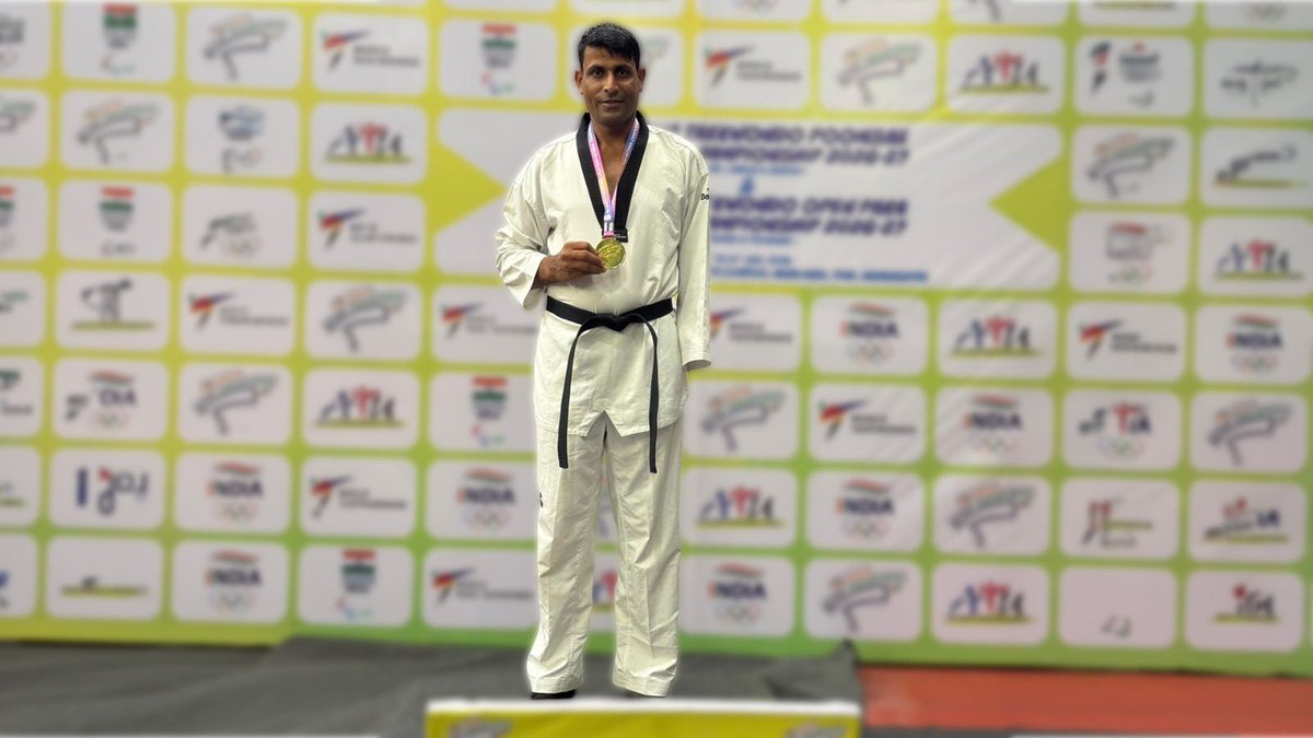 IaSouthern's tweet photo. Champions are built where determination meets opportunity.

Athletes training at the Army Paralympic Node, BEG Centre, #Khadki, #Pune delivered a flawless performance at the 5th National Para Taekwondo Championships 2026, Pune.

3 Participants | 3 Gold Medals | 3 National Champions

Remarkably, all three took up the sport just eight months ago.

#IndianArmy 
#ParaTaekwondo 
#SportsExcellence 
#MissionOlympic
@adgpi
@PRODefPune
@IA_SportsAdvntr
