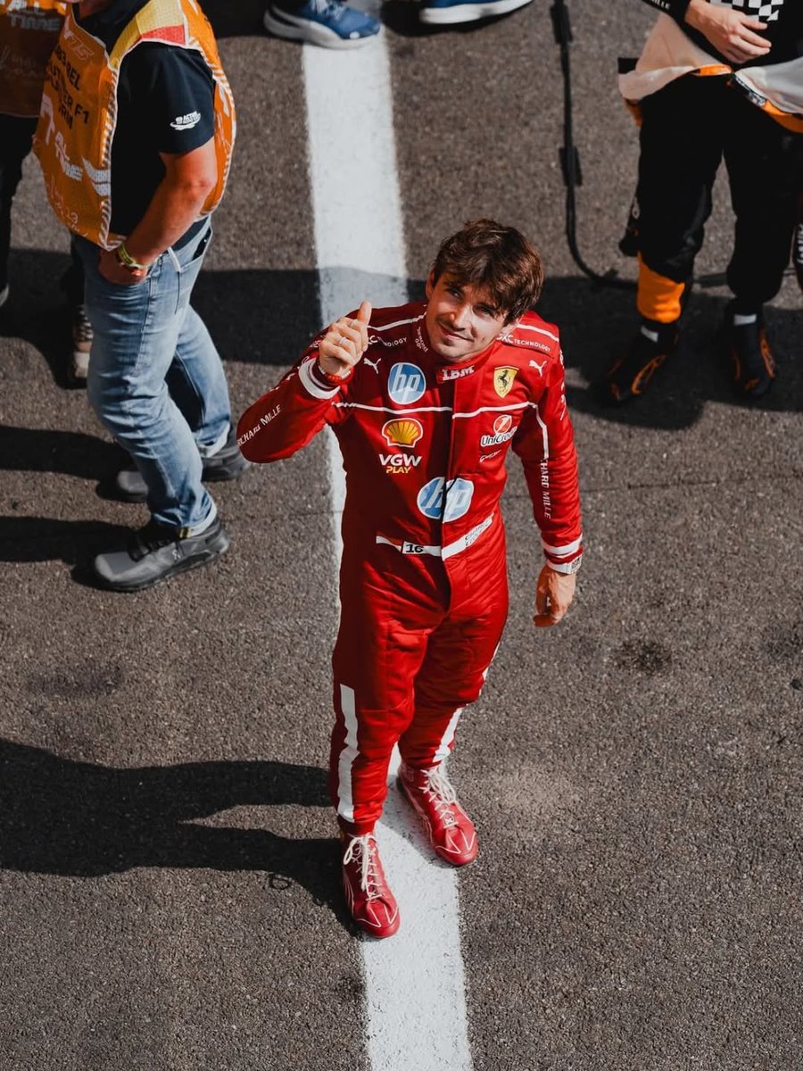 leclercsstreet's tweet photo. post quali thumbs up ~belgian gp 25 ❤️ https://t.co/IVzqWS1HMj