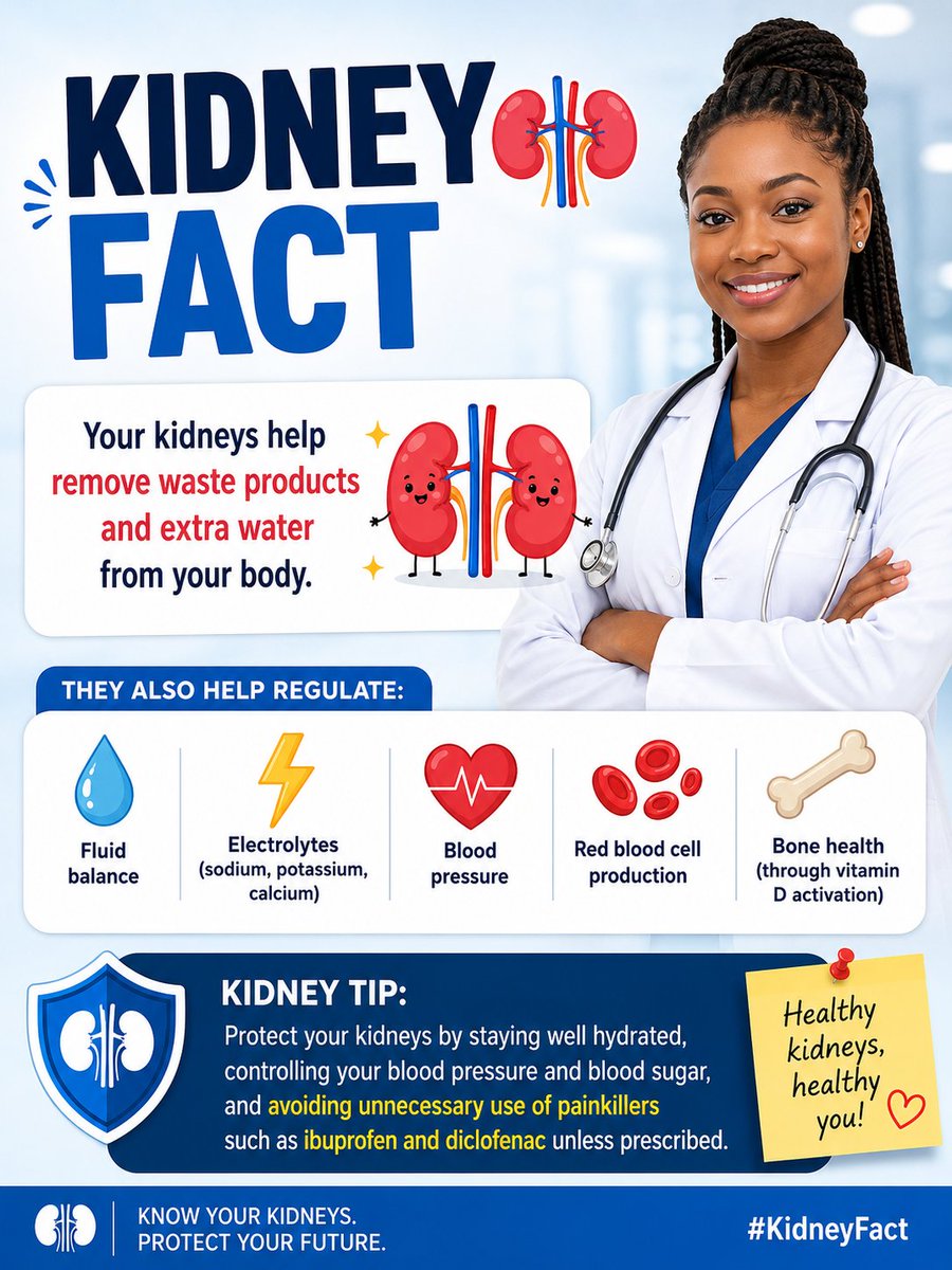 Lee_dhia2's tweet photo. #HealthyHabits  #kidneyhealth. #kidneyawareness #factsvrsmyths https://t.co/QzXkXBTV3T