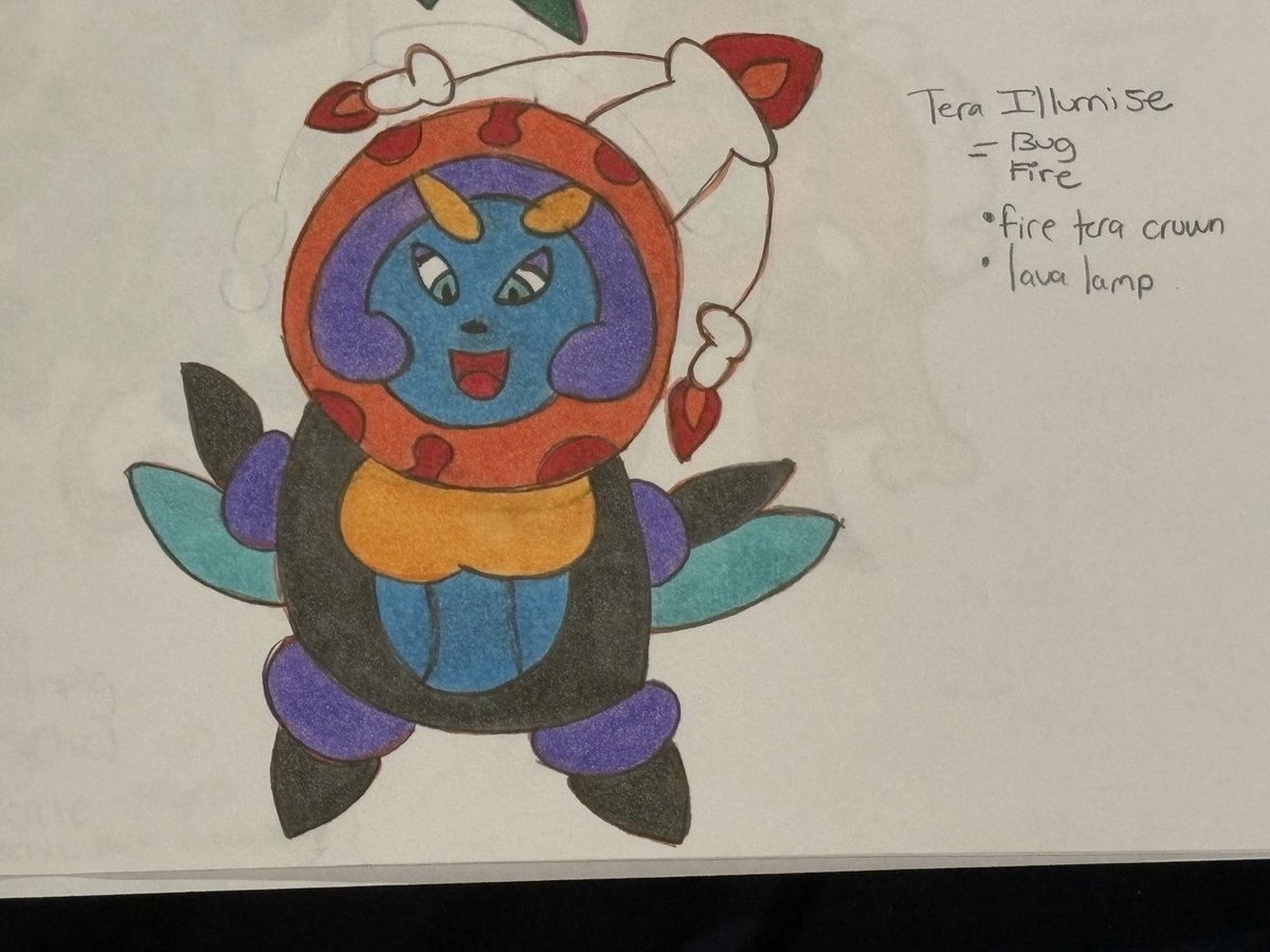sarivalregion's tweet photo. Tera Illumise (lava lamp + fire tera crown) and Tera Volbeat (boxing helmet + fighting tera crown)

Tera Illumise: Bug/Fire
Tera Volbeat: Bug/Fighting https://t.co/yk7HKnA0r4