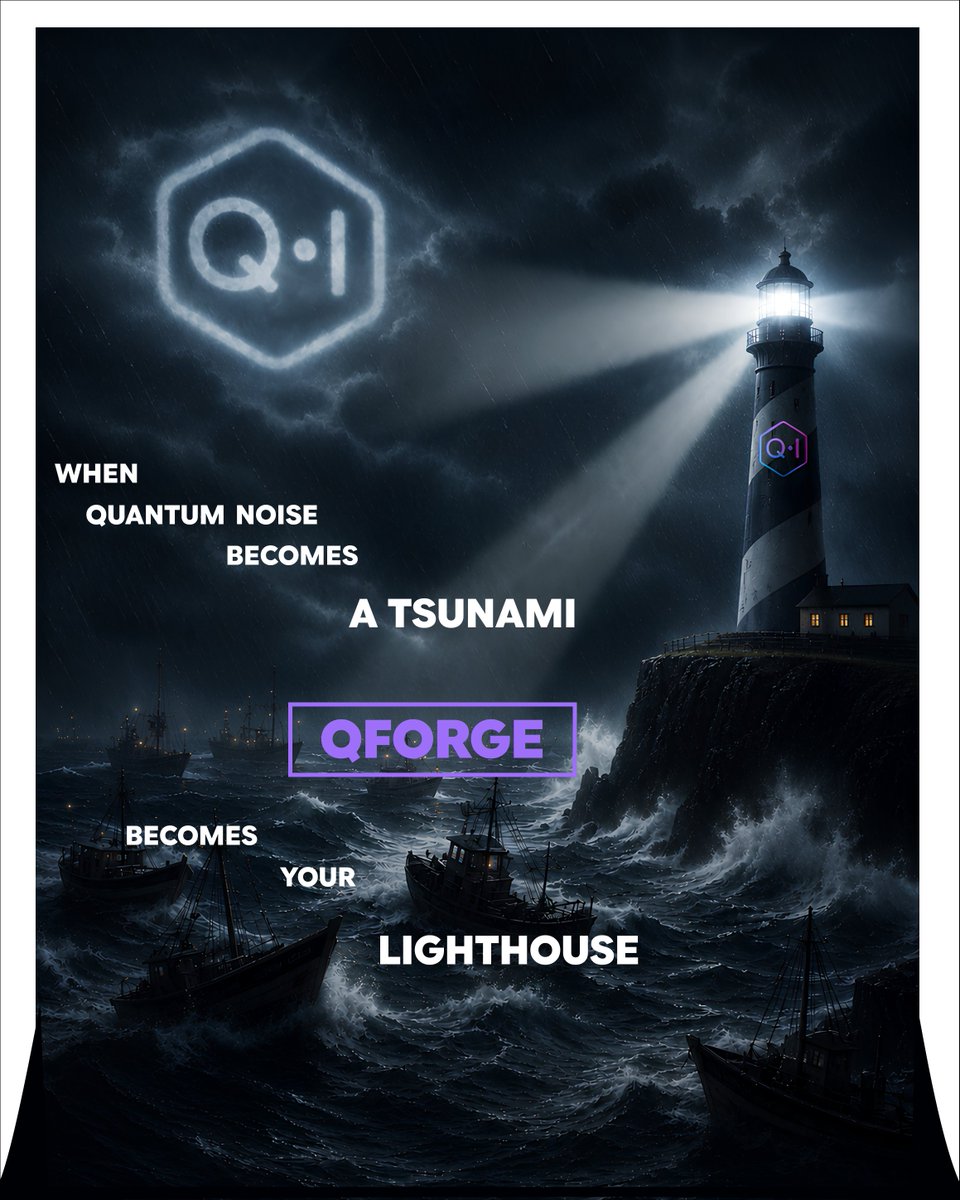 QInsightlabs's tweet photo. When quantum noise feels like a tsunami, QFORGE is your lighthouse.

In the noisy quantum era, @ https://t.co/itRRR5RyrA is providing the clarity developers need to navigate environmental decoherence and build resilient algorithms.

#QuantumComputing #DeepTech https://t.co/3okNSW9ePI