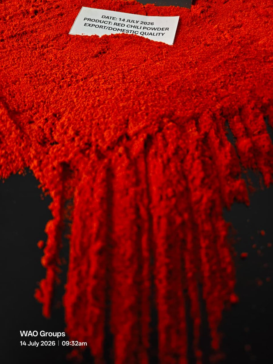 WeAreOcean_'s tweet photo. 14 July 2026 Premium Indian Red Chili Powder available for Export &amp; Domestic Supply.

🇮🇳 Origin: Indian
📍 Guntur, Andhra Pradesh

Ping us more information
📞 +91 79040 83891
🌐 https://t.co/WS14gP6FN6

#RedChiliPowder #ChiliExport #Export #Guntur #India #WeAreOcean #waogroups https://t.co/M7xVqTybMl