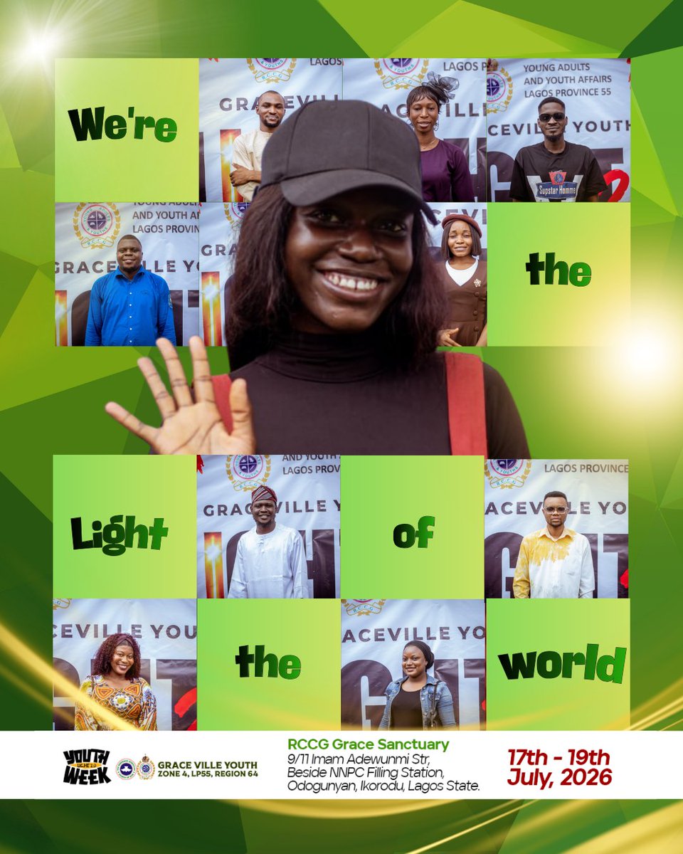 rccgGS's tweet photo. Some events entertain. Some events inspire. Some events change you.
LIGHT 2.0 is that kind of gathering.

Join us for a week of worship, conversations, encounters, fellowship, and moments that remind you why your generation was called to shine.
The darkness is not winning. https://t.co/MeEqR4ishw