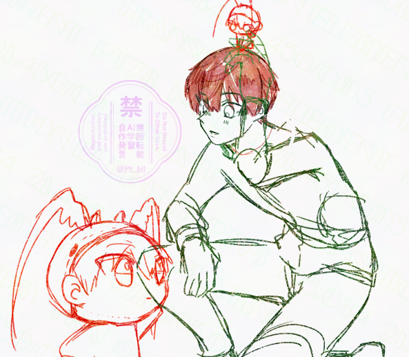 Pt_bll's tweet photo. 3ヶ月くらい放置気味の🦐を一旦供養。
これはおやぶん🦐がいる世界線。 https://t.co/S5JS34wuf0