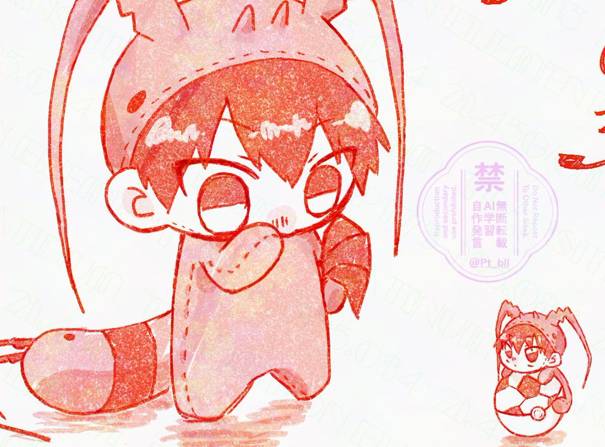 Pt_bll's tweet photo. 3ヶ月くらい放置気味の🦐を一旦供養。
これはおやぶん🦐がいる世界線。 https://t.co/S5JS34wuf0