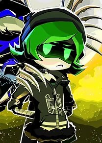 Echotheglitch8's tweet photo. I kinda like this random image of green Uzi a lot , idk green Uzi is really cute to me https://t.co/UQfRA0eTPE