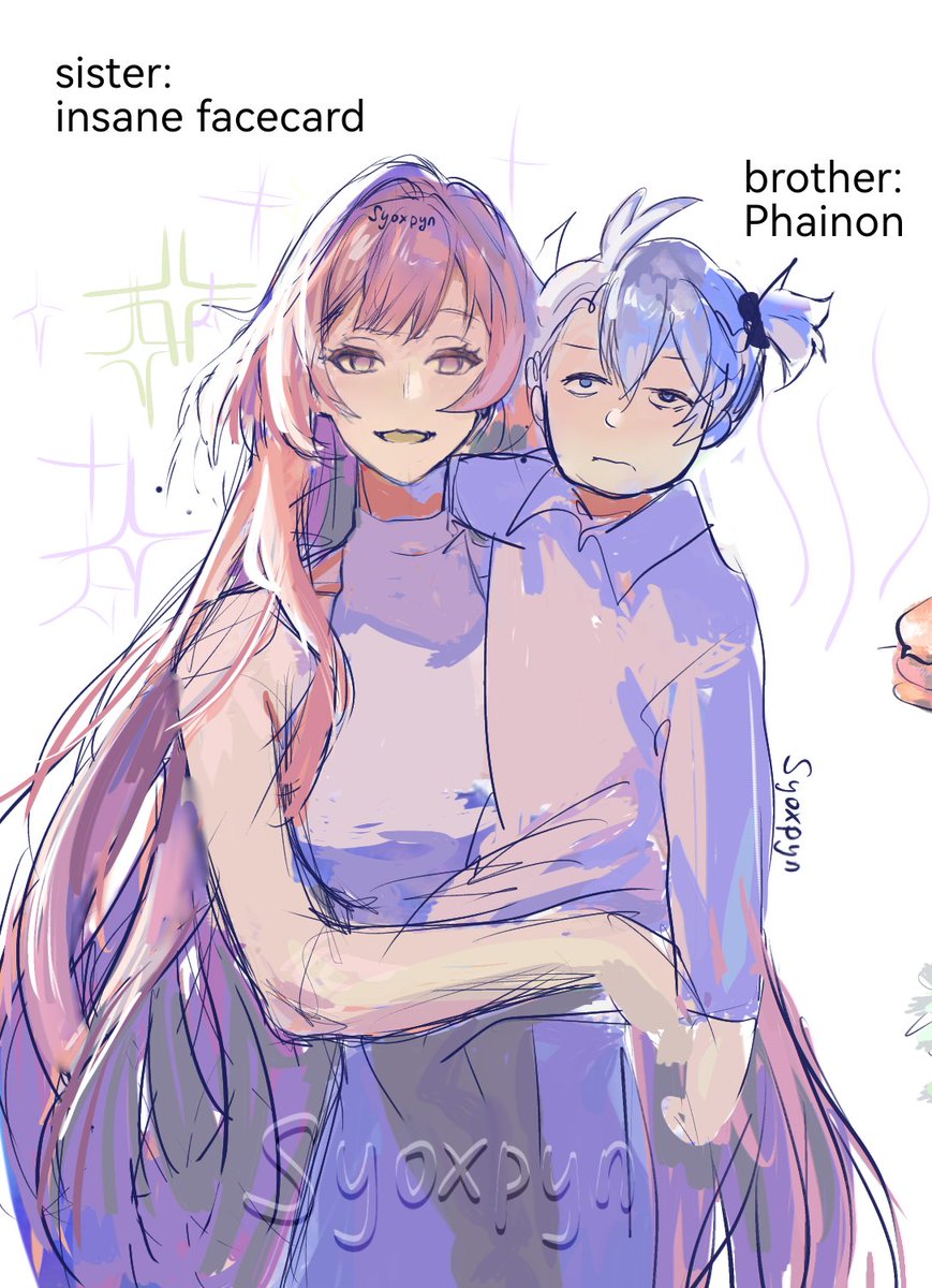 syoxpyn's tweet photo. #phainon #cyrene 

Imagine that your sister is Cyrene https://t.co/RNKY7WbQ7u