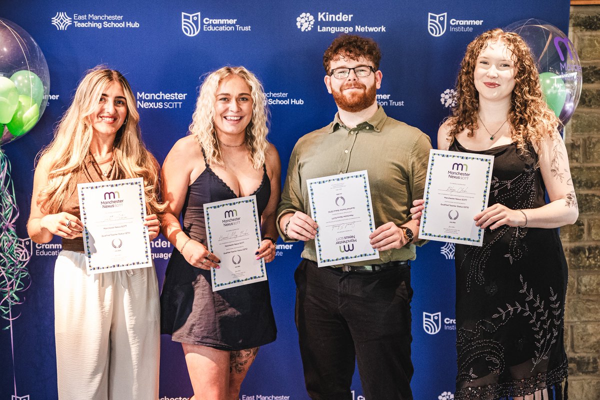 ManchesterSCITT's tweet photo. They did it! ๐โจ
Congratulations to all our wonderful trainees on graduation! What a set of fantastic teachers you have all become.
Go forth and teach! And @CranmerTrust will still be there to support you through your ECT years and beyond. @getintoteaching
#traintoteach https://t.co/5GAnDnZLh8