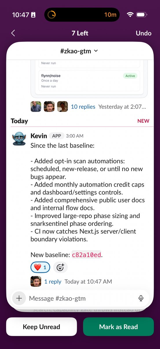 cryptodavidw's tweet photo. It feels weird but Kevin is part of the family now in @zksecurityXYZ xD he manages our schedule, reminds us to invoice clients, gathers updates from team members on Fridays to write an internal tribune on Mondays, and even tell us every weeks about what changed in zkao dev branch https://t.co/0vPR1S3hg6
