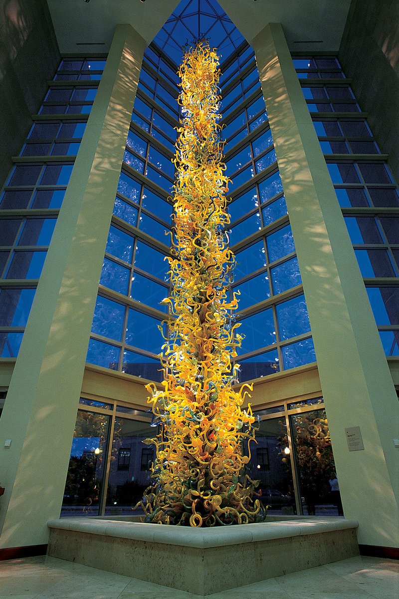 Adrienne1001's tweet photo. @Jan812314 @Real_Ames I always loved driving past the OKCMOA  and seeing the humongous piece in the front window. https://t.co/OD0vRvsTCc