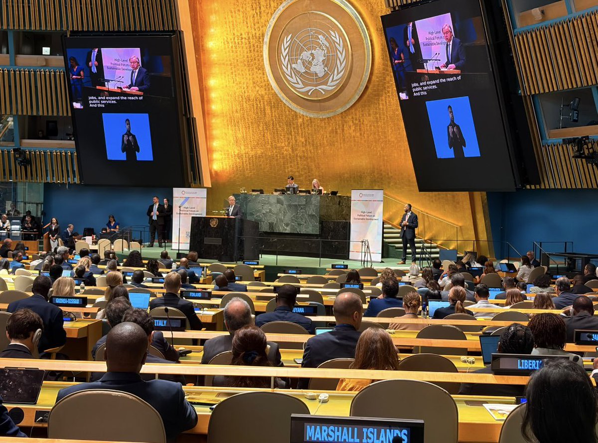 ItalyUN_NY's tweet photo. At the #UNGA, @ClaudioBarbaro presented Italy's "Voluntary National, Local, and Youth Review". 
Four years from the #Agenda2030 deadline, Italy is accelerating #SDG achievement through multi-level governance, strong policy coherence, and the active leadership of local communities and young generations.
With 14 Local Voluntary Reviews and our first Youth Voluntary Review, we are turning shared responsibility into concrete global action alongside @UNHABITAT.