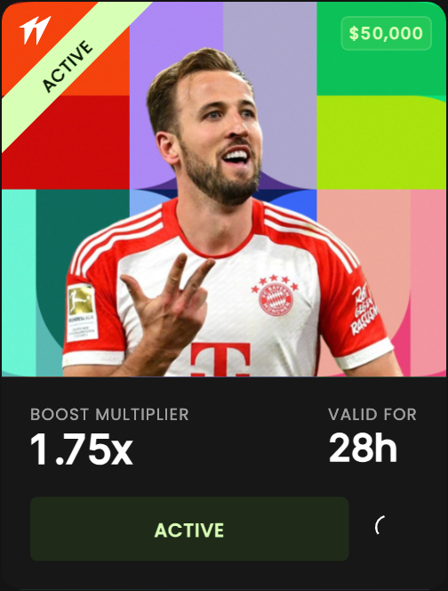 GaiusHQ's tweet photo. Kane just dropped a hat-trick emote on his boost card and I'm not okay 😂

+1.75x multiplier, live for 28h, straight from the FIFA Cup drop on @tradehotstuff

Been running WTIOIL-PERP on 20x through this and closed +55.75% off a 2-point move (71.75 → 73.75). This is exactly the kind of volatility window RWA perps were made for — the choppier it gets, the bigger the multiplier stacks on your PnL

And it's about to get a lot choppier. England vs Argentina in the semis Wednesday. Messi's last World Cup match potentially on the line. If you're not positioned before kickoff week you're basically watching everyone else print

Cup's still active, cards are still dropping, $50k boost pool isn't going anywhere by itself

Grab your card, ride the RWA wave, don't fade this window

@HKane pick a side lol

#Hotstuff #HKane #FIFA #FIFAWorldCup2026 #DexPerp