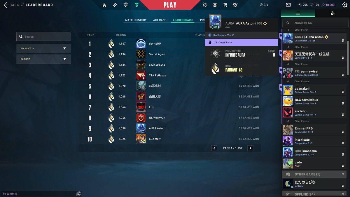 ascendsleep's tweet photo. hes rank 9 now LOL https://t.co/fXRXGwVcvQ