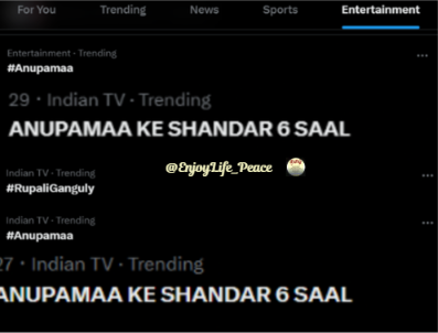 EnjoyLife_Peace's tweet photo. Never Left any chance of Celebrating Our 2*SplDay Tday with My 3rd Spl Edit on Our #Anupamaa #RupaliGanguly
ANUPAMAA KE SHANDAR 6 SAAL , #MaAnDay 🥹🫀
This Day made So Lovely with all who participated in this Trend Thanks🤝
Missing #AnujKapadia #MaAn #GauravKhanna #GauRup Alot😔 https://t.co/4Z7lJMQ49f