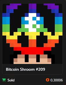 _genk__'s tweet photo. this @bitcoinshroom was just bought for 0.3 BTC ≈ $19k.

as long as people keep collecting ordinals, they'll never die.

send digital collections. https://t.co/GfsyurabnC