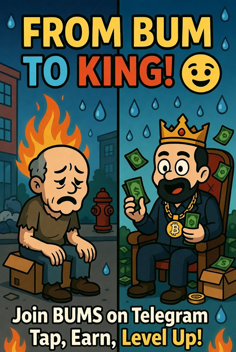 premiumplace's tweet photo. Hey buddy! Check out BUMS! 🔥  
Join now and level up from a bum to the king of the streets!  
Tap-to-earn + tasks + referrals = fun + potential rewards  
https://t.co/32y4j01wav  
#BUMS #TapToEarn #CryptoGame https://t.co/OakV6wEdnZ