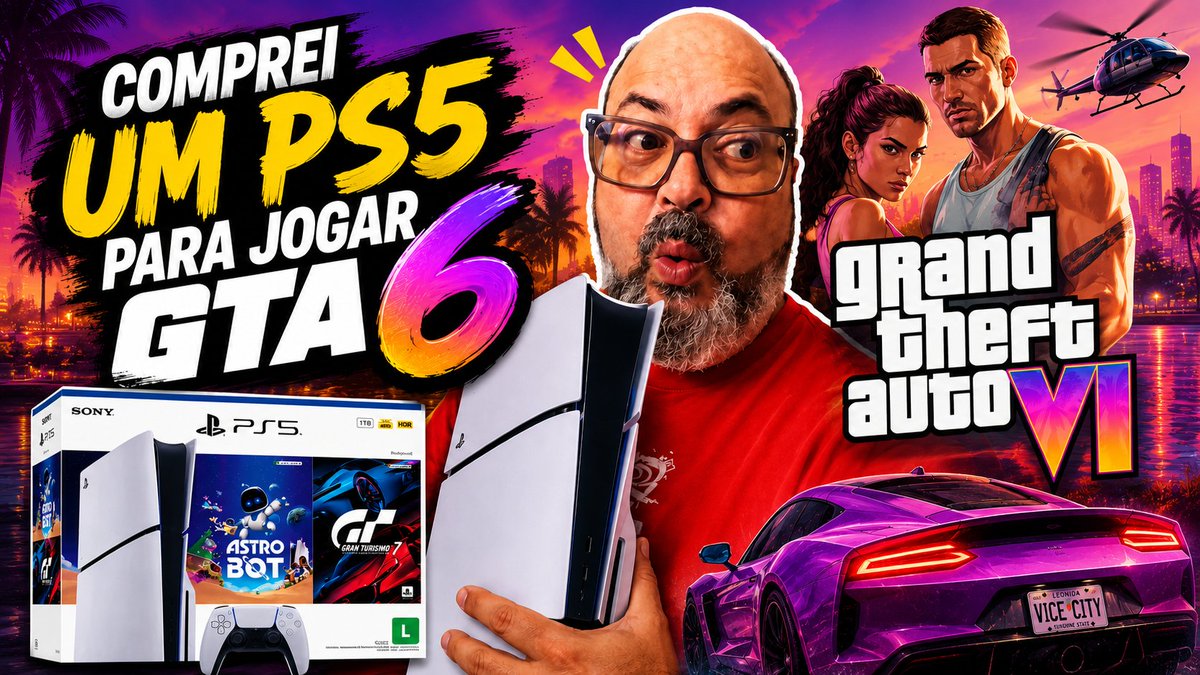 assuntodavez's tweet photo. Comprei um PS5 para jogar GTA 6 https://t.co/ficypajSOU https://t.co/kNDAQeMa32