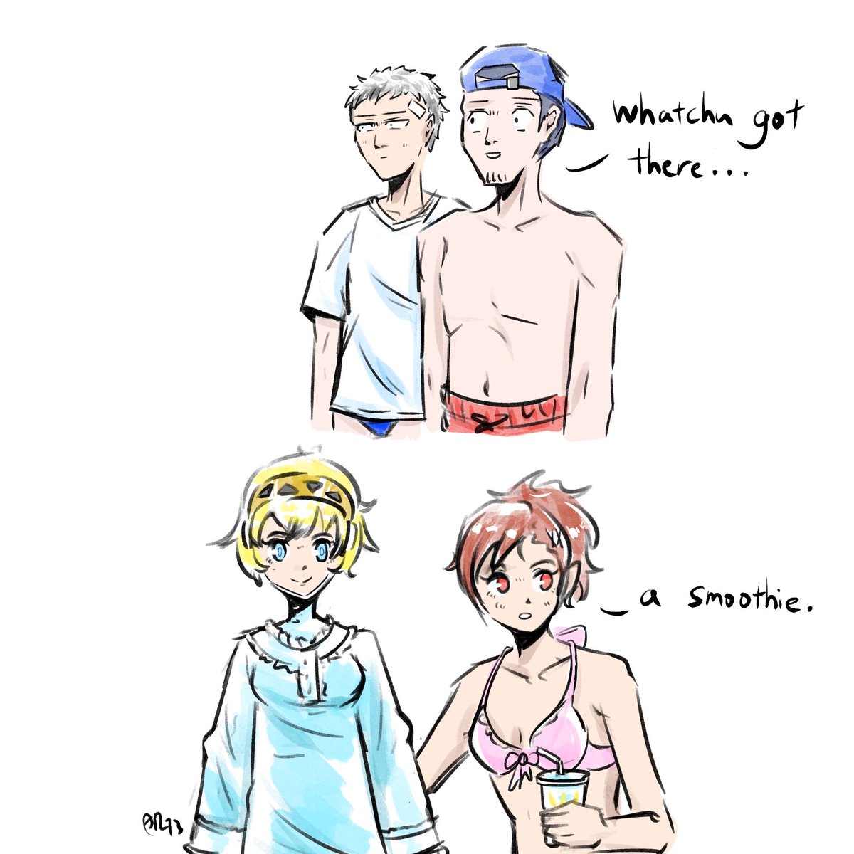 ART3misVARIANT's tweet photo. Whatchu got there, kotone?
#persona3 https://t.co/g0FRNKiswT