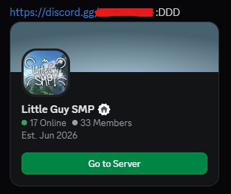 Little Guy SMP 🐀 APPS OPEN tweet media