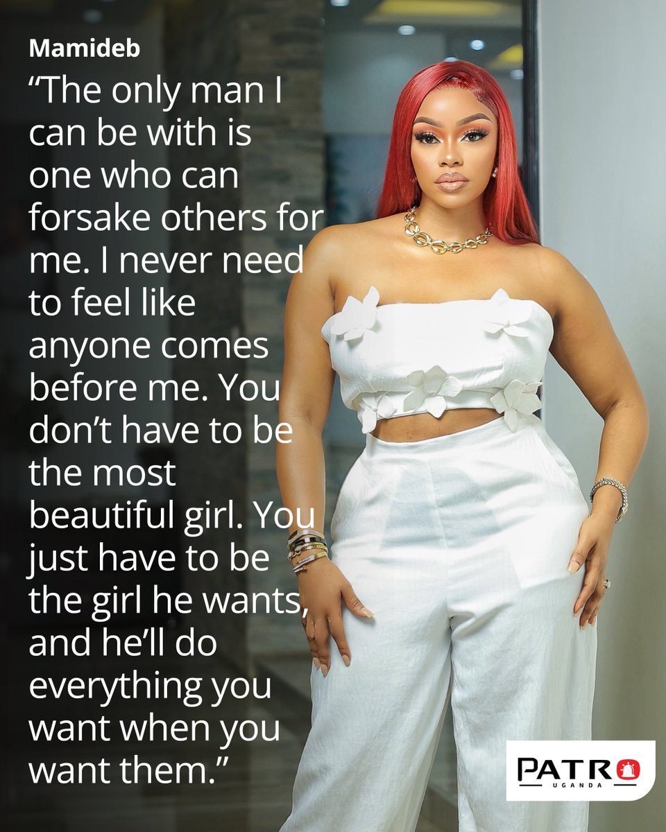 PatroUganda's tweet photo. .@mamideb shares essential qualities to look for in a life partner, emphasizing kindness, support, and genuine celebration of success.

🚨 Read more: https://t.co/ICfsWwmOfz https://t.co/ZoMRZLNKTN
