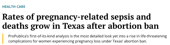 American_Bridge's tweet photo. In the four years since Roe v. Wade was dismantled, maternal mortality has gone up during Ken Paxton’s time as attorney general of Texas. #TXSen https://t.co/W0QtLCAJkn