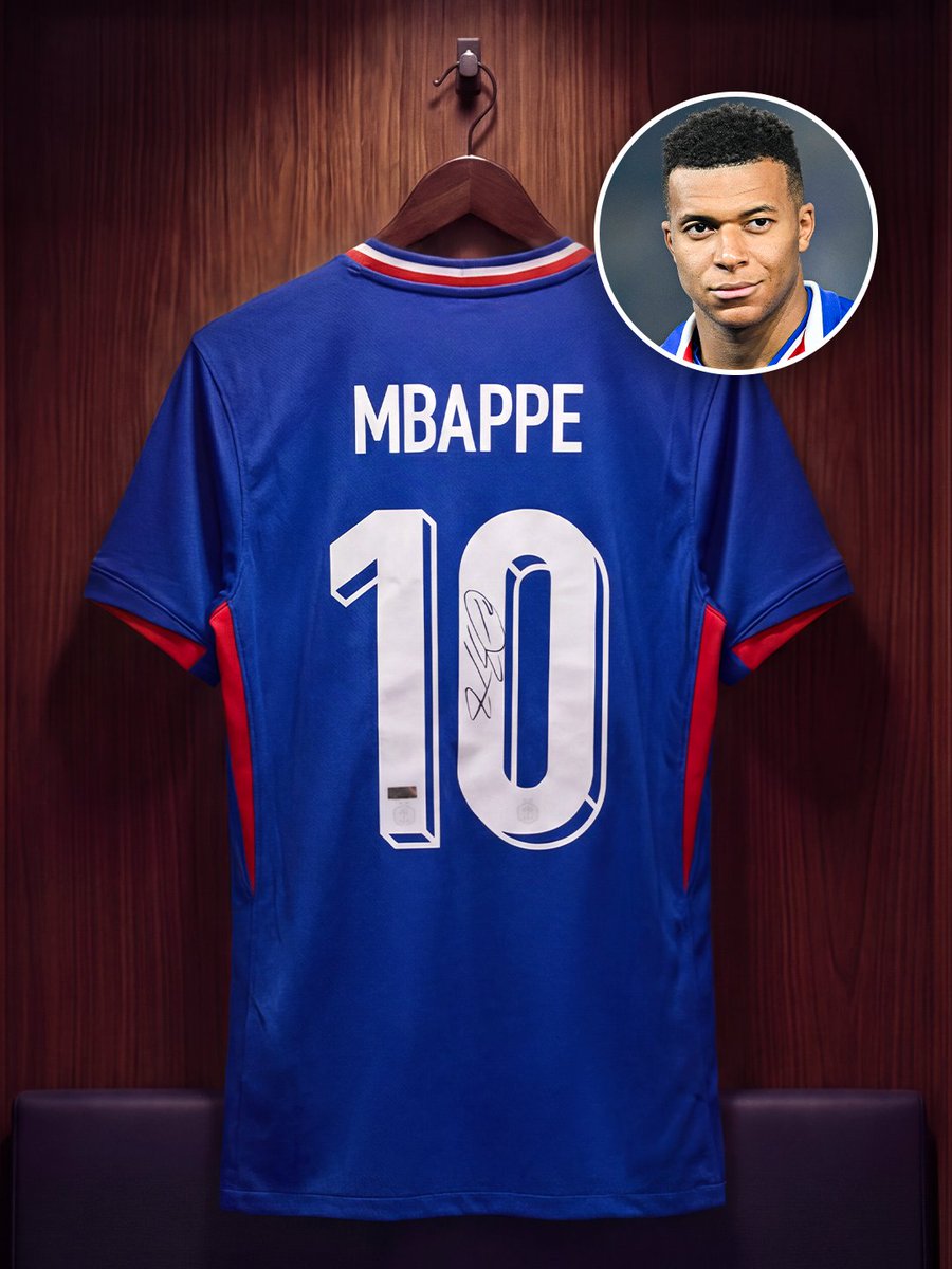 433's tweet photo. 🚨 𝗪𝗜𝗡 𝗔 𝗦𝗜𝗚𝗡𝗘𝗗 𝗠𝗕𝗔𝗣𝗣𝗘́ 𝗦𝗛𝗜𝗥𝗧 🇫🇷

𝗘𝗩𝗘𝗥𝗬 𝗪𝗘𝗘𝗞, I’m giving away insane football prizes in the 433 App 👀  From 𝗡𝗢𝗪 until the 𝗘𝗡𝗗 of the World Cup 🔥

This week: a France shirt 𝒔𝒊𝒈𝒏𝒆𝒅 𝒃𝒚 𝑲𝒚𝒍𝒊𝒂𝒏 𝑴𝒃𝒂𝒑𝒑𝒆́ 🤯 — Thanks to https://t.co/P8Nt1MU5Z9 🙌

All you have to do:
• 1️⃣ 𝗗𝗢𝗪𝗡𝗟𝗢𝗔𝗗 the 433 App ➡️ https://t.co/9eSN80Aml2 
• 2️⃣ 𝗖𝗢𝗠𝗠𝗘𝗡𝗧 in the 433 App
• 3️⃣ 𝗦𝗛𝗔𝗥𝗘 this with 3 friends
Make sure you’ve created an account in the App!

Winner is announced July 17 in the 433 App.

𝗖𝗟𝗜𝗖𝗞 𝗟𝗜𝗡𝗞 𝗜𝗡 𝗕𝗜𝗢 📲

General T&Cs apply, see
https://t.co/ZXBB7WdzDz