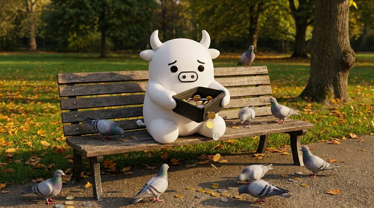 BeggyBull's tweet photo. feeding the pigeons my last coins. they didn't ask for financial advice. smartest investors on this app. https://t.co/2XkgmsmCXk