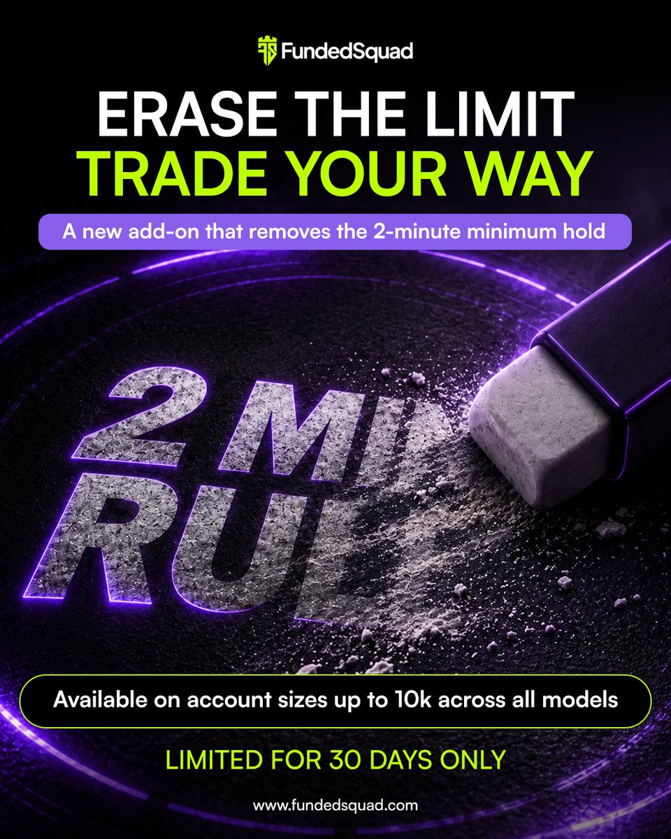 Abhinandanfx's tweet photo. You Can Now Remove 2 Min Rule on @fundedsquad challenges upto 10K 

Initiative to support new beginner Traders

Website - https://t.co/5IltfkkDG7

Discount Code - NANDANFX 

100 Reposts, I'll Bring Funded Squad giveaway to community 🫂 https://t.co/CqIhRnFvOx