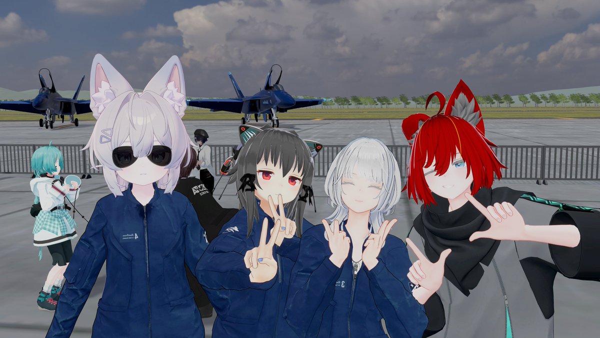fab_VRC's tweet photo. 今回のベストショットである大三元と一緒に見たフレンドとパイロットと
#DERUTA_Air_Force https://t.co/WKwS2hWDHY