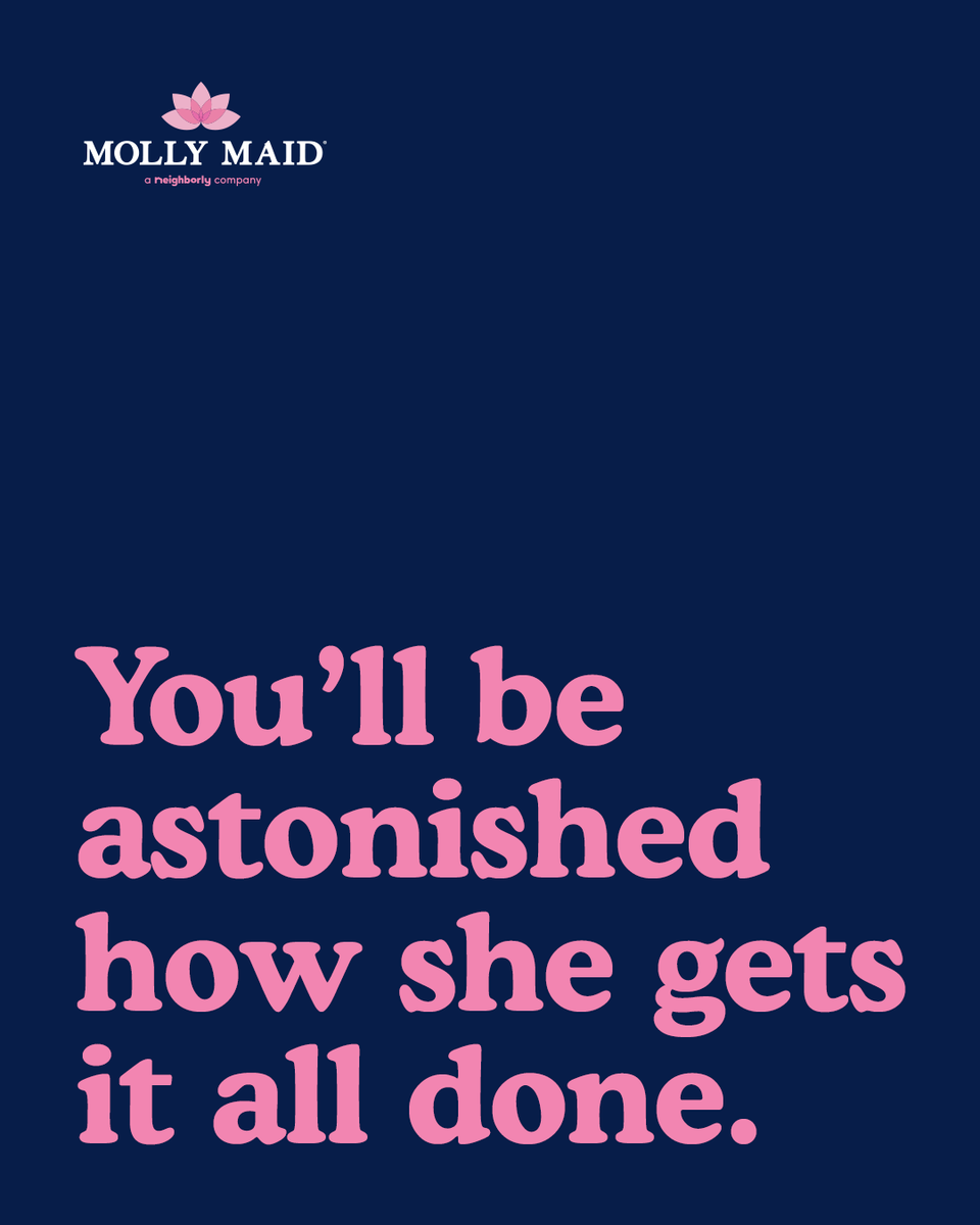 MollyMaid's tweet photo. You’ll be surprised what Molly can get done ✨
(Swipe to see what we mean.)
From everyday details to full top-to-bottom cleaning, Molly Maid delivers a thorough clean every visit.
Ready to see the difference? Call today or go online to schedule your free estimate. https://t.co/xAYBnxnhBz