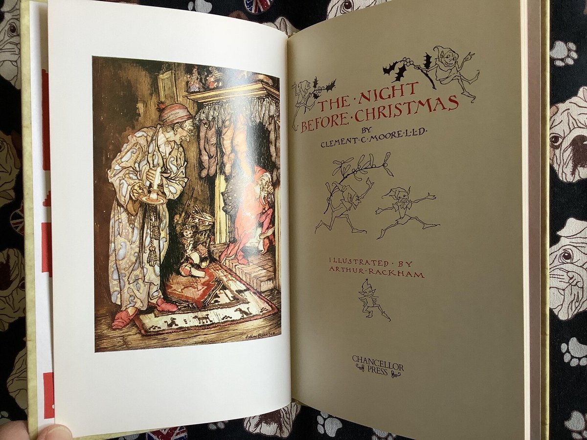 WatsonsVintage's tweet photo. It's #ChristmasInJuly time! RARE Vintage 1987 The Night Before Christmas Hardback Book Beautifully Illustrated By Arthur Rackham - A Book To Treasure - Xmas Eve Box Book https://t.co/7427jQVGOw via @Etsy  #VintageBooks #ChristmasBooks #ArthurRackham #1987Gift #NightBeforeChristmas