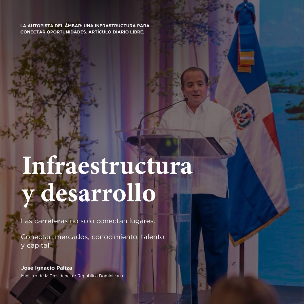 JosePaliza's tweet photo. La infraestructura no solo conecta destinos; conecta oportunidades.

Comparto algunas de las principales ideas 💭 del articulo de nuestra autoría publicado en @DiarioLibre sobre “La Autopista del Ámbar”.

Les invito a leerlo completo aquí 

https://t.co/pbRnxTbOW2 https://t.co/Ig0ZJy5RaB