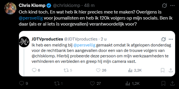 JDTVproducties's tweet photo. @chrisklomp kijk dit verhaal anders nog even terug!

https://t.co/P0UvJsZm84

Ik snap inmiddels wel waarom je niet wilde dat deze slachtofferverklaring gefilmd werd

....smerige oplichter!

#Karma 
#WeDoNotForget 
#VerbodenTeKijken https://t.co/rNslafT6UJ