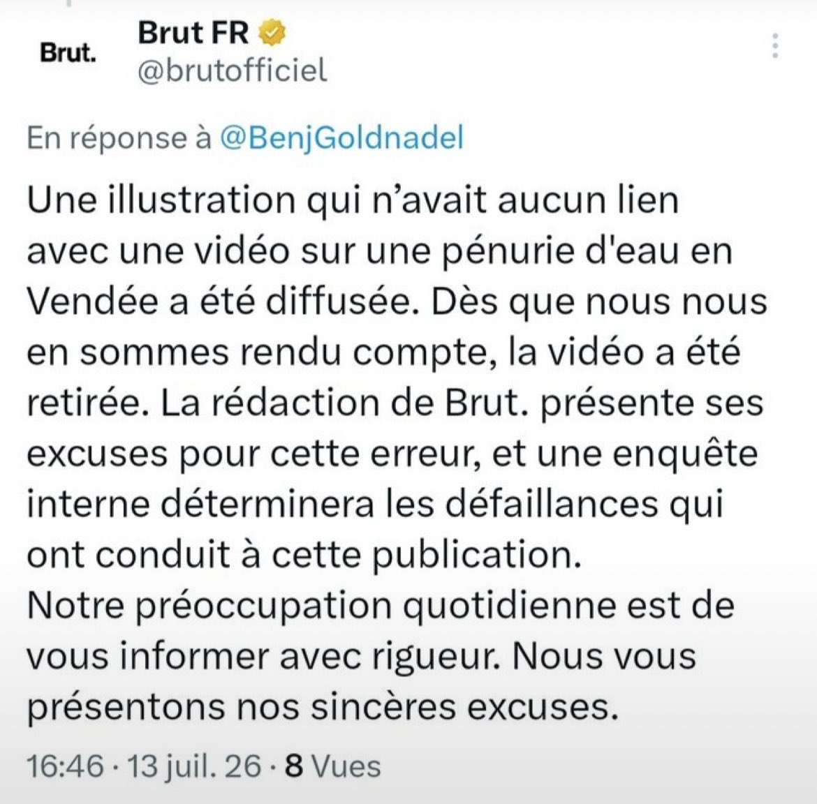 DestinationTele's tweet photo. Image d'un enfant portant un bandeau du Hamas dans une vidéo de Brut pour un reportage sur… la Vendée
Brut s’excuse cet am !
Pour rappel, Brut a été racheté il y a 1 an par Rodolphe Saadé https://t.co/7yJtV4WW5x