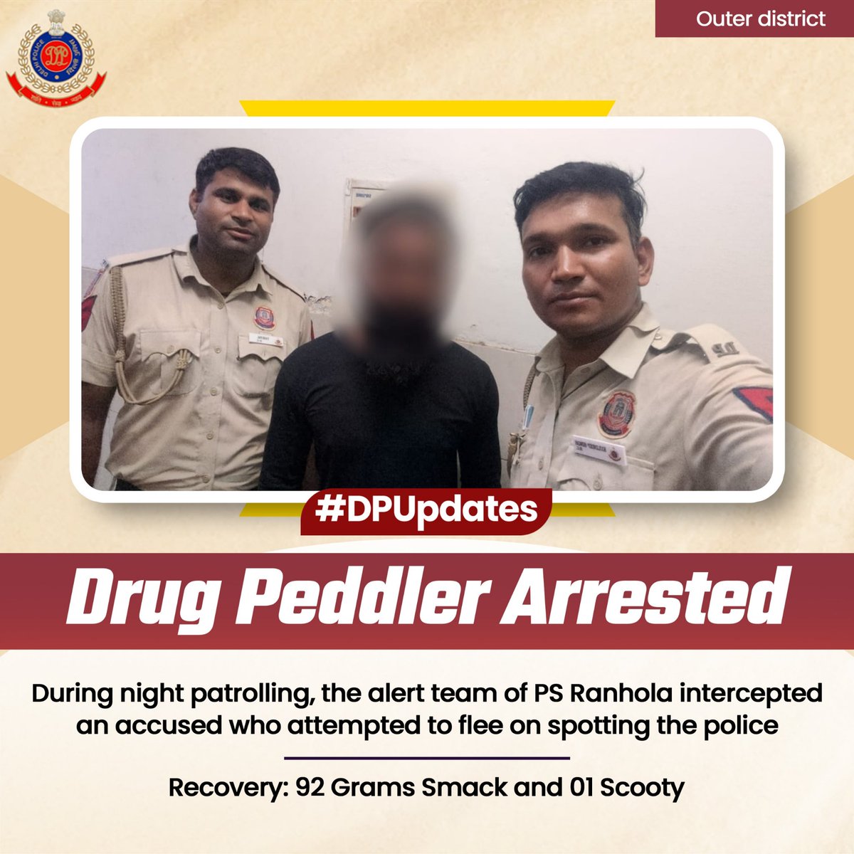 DCP OUTER DELHI tweet media