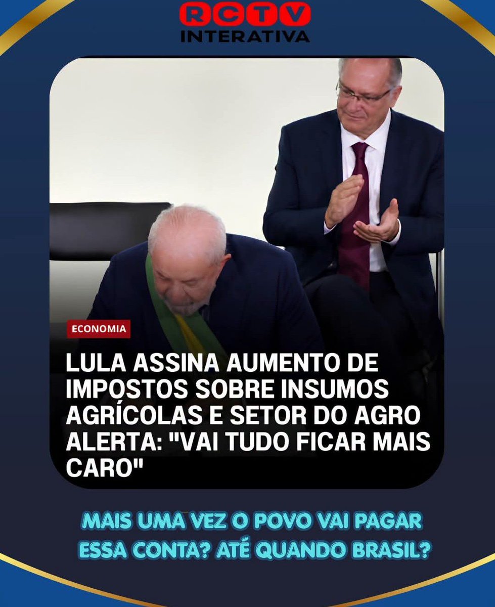 macbrum2015's tweet photo. @MoraesPT13 @ptbrasil @PTRJ13 @ptsaopaulosp 38 impostos em 3 anos, fudeu a população de baixa renda a as pequenas e médias empresas. Agora se prepara para fuder o agro e os preços nos supermercados vão dobrar. Idiotas são prá isso mesmo. https://t.co/dufUMaZUPV