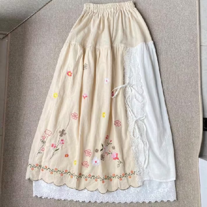 jsongseongs's tweet photo. lagi iseng-iseng scroll oyen malah nemu rok linen vintage secakep-cakep ini? hidden gem beneran! 😭💖 https://t.co/gg7KdHYLvE
