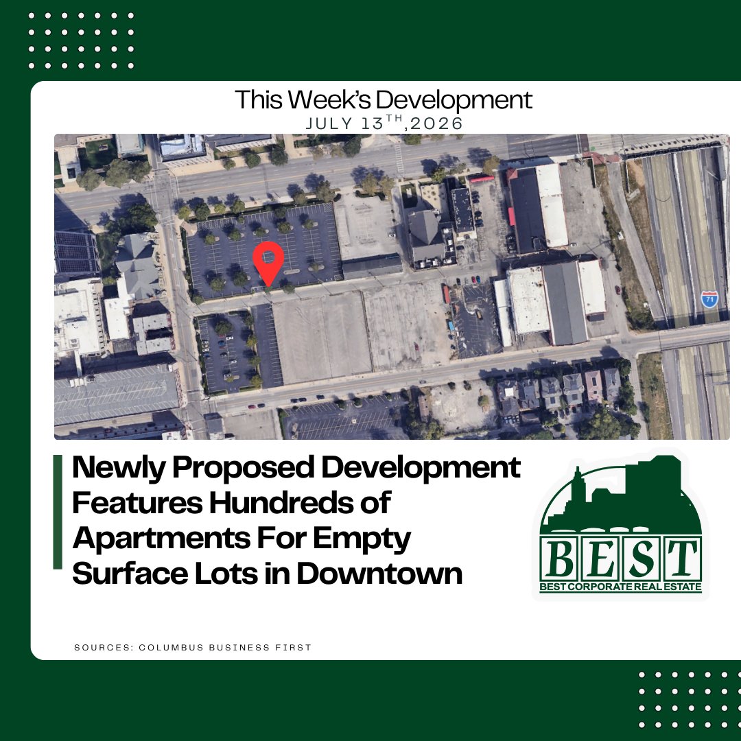 BestCorpRealtor's tweet photo. A Newly Proposed Development For A Surface Lot in Columbus Features Hundreds of Apartments.
Read More Below:
https://t.co/QJXSB1MTbM
#Columbus #Ohio #CentralOhio #Proposal #ComingSoon #Development #Apartments #ParkingLot #RealEstate #CommercialRealEstate #ThisWeeksDevelopment https://t.co/OGwvSjyXPs