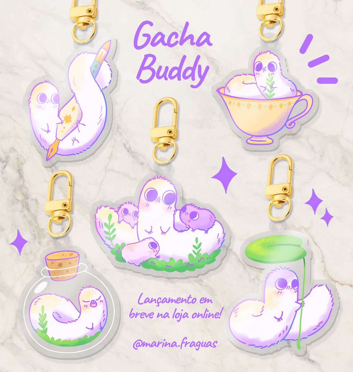 Marinafraguas_'s tweet photo. Segunda que vem dia 20 de julho vou abrir minha loja on-line!!!! Se preparem! 🥹💚 esse gacha de chaveiros do brushbuddy vão ser lançamento!!! ✨✨✨ https://t.co/449PYtyW6U