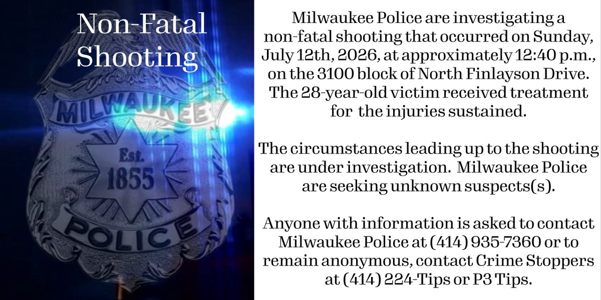 Milwaukee Police tweet media